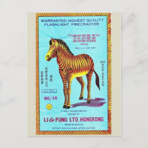 Cartão postal do Pacote Firecracker Vintage