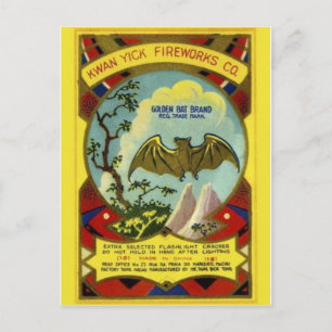 Cartão postal do Pacote Firecracker Vintage