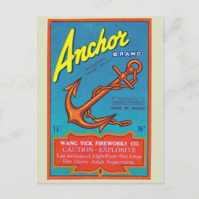 Cartão postal do Pacote Firecracker Vintage (Frente)