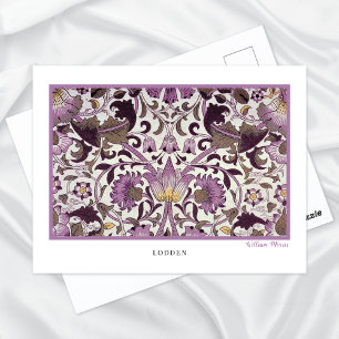 Cartão Postal do Padrão Floral Lodden de William M