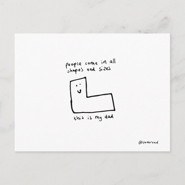 cartão postal do pai (Frente)