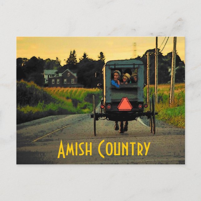 Cartão postal do País Amish (Frente)