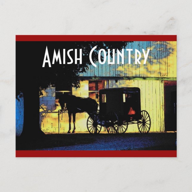 Cartão postal do País Amish (Frente)