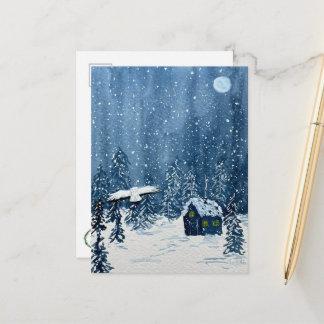 Cartão Postal do País das Maravilhas Nevado