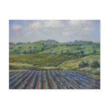 Cartão postal do país do vinho