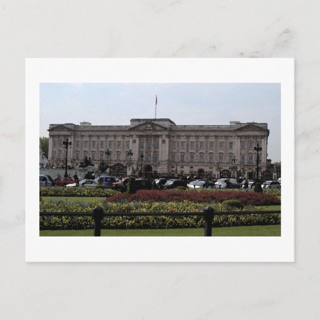 Cartão postal do Palácio de Buckingham (Frente)
