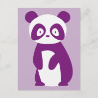 Cartão Postal do Panda Roxo