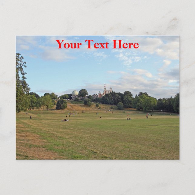 Cartão postal do Parque de Greenwich, Londres (Frente)