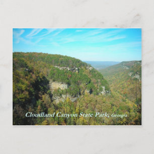 Cartão postal do Parque Estadual do Canyon em Clo