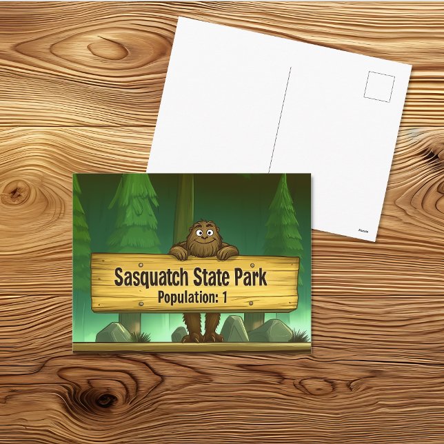 Cartão Postal do Parque Estadual Sasquatch – Bigfo (Criador carregado)