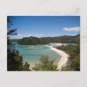 Cartão postal do Parque Nacional Abel Tasman