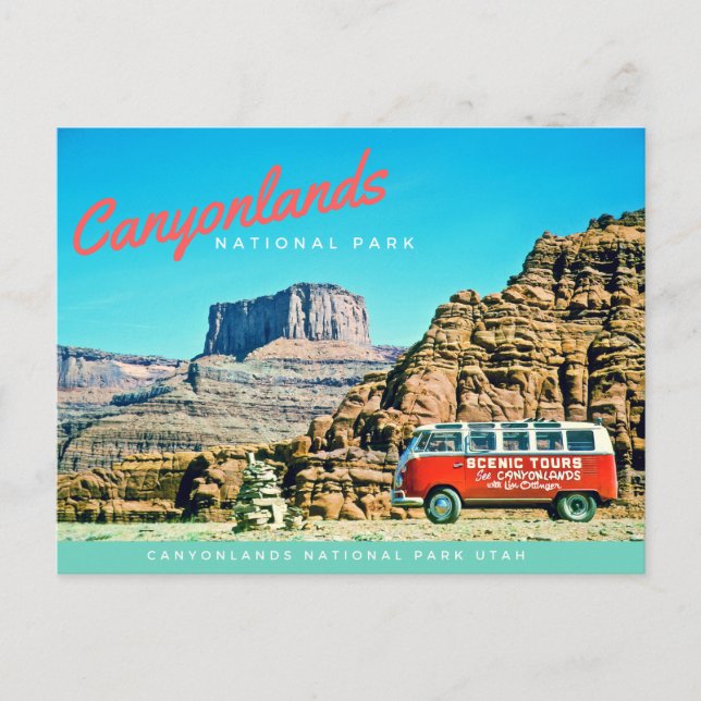 Cartão postal do Parque Nacional Canyonlands (Frente)