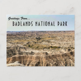 Cartão postal do Parque Nacional das Badlands