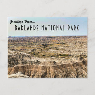 Cartão postal do Parque Nacional das Badlands
