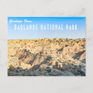 Cartão postal do Parque Nacional das Badlands