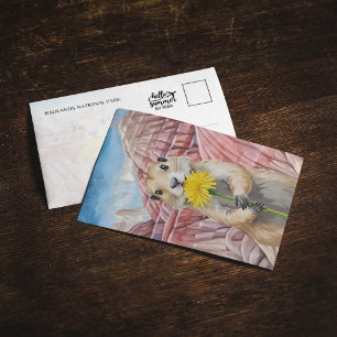 Cartão postal do Parque Nacional das Badlands Prai