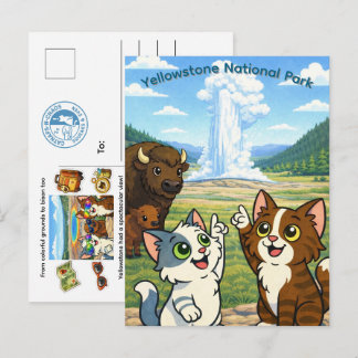 Cartão Postal do Parque Nacional de Yellowstone
