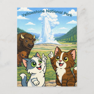 Cartão Postal do Parque Nacional de Yellowstone