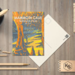 Cartão postal do Parque Nacional do Mammoth Cave<br><div class="desc">Vetor de Caverna de Mamute trabalho de arte design. O parque fica no centro-oeste do Kentucky,  englobando porções da Caverna Mammoth,  o sistema de cavernas mais longo conhecido do mundo.</div>