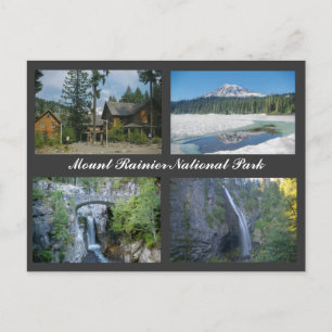 Cartão postal do Parque Nacional do Mt. Rainier