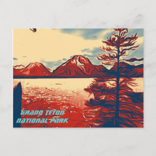 Cartão postal do Parque Nacional Grand Teton
