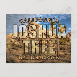 Cartão postal do Parque Nacional Joshua Tree