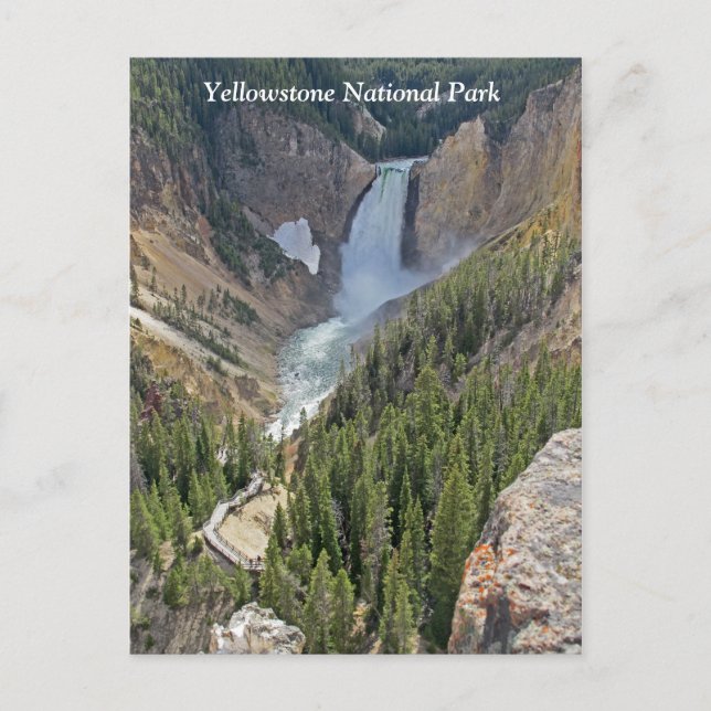 Cartão postal do Parque Nacional Yellowstone (Frente)