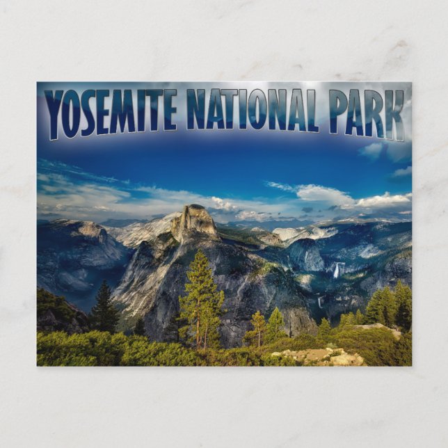 Cartão postal do Parque Nacional Yosemite Valley Y (Frente)