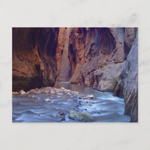 Cartão postal do Parque Nacional Zion Narrows
