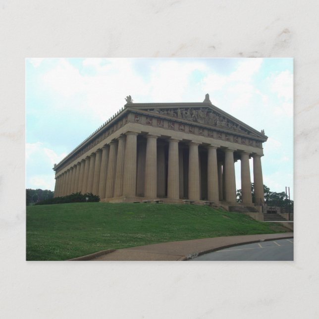 Cartão postal do Parthenon Nashville TN Centennial (Frente)