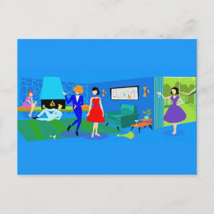 Cartão postal do Partido Cocktail de Primaveras d