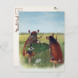 Cartão postal do Partido Vintage Inseto