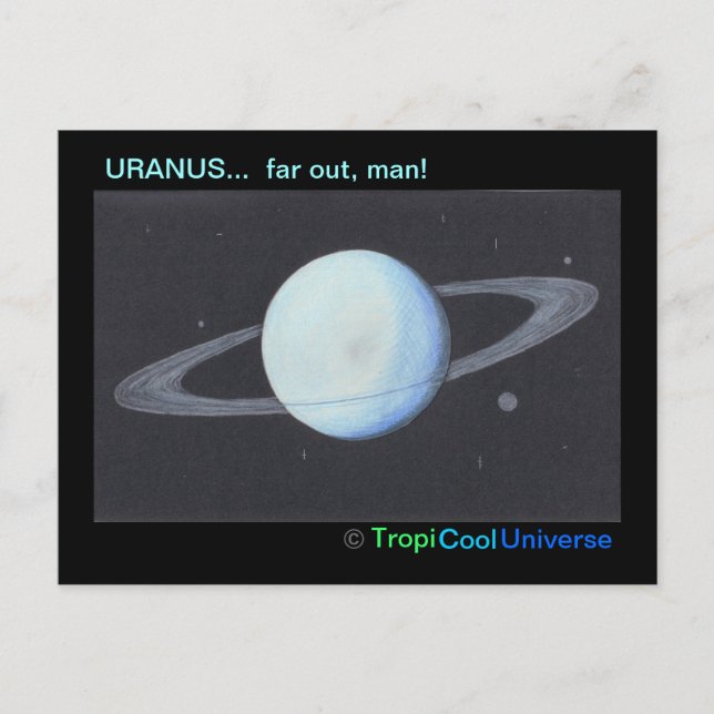 Cartão postal do Planet URANUS (Frente)