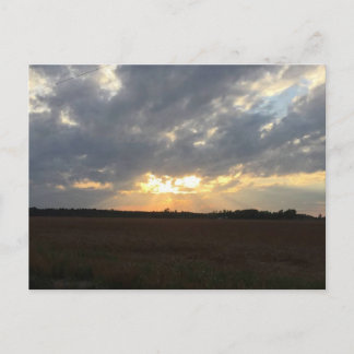 Cartão postal do pôr do sol