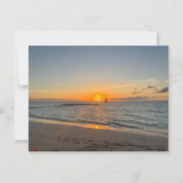 CARTÃO POSTAL DO PÔR DO SOL