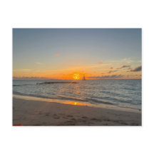 CARTÃO POSTAL DO PÔR DO SOL