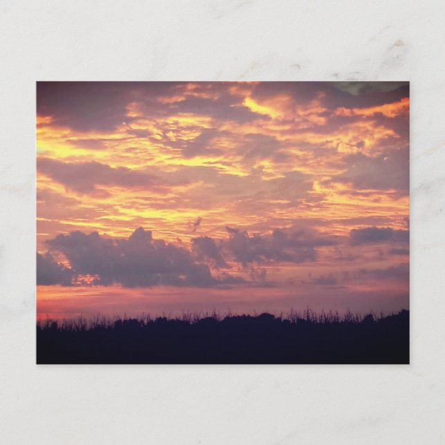Cartão Postal do Pôr do Sol (Frente)