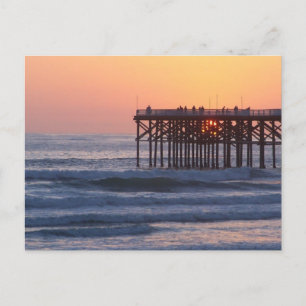 Cartão Postal do Pôr do Sol da Califórnia