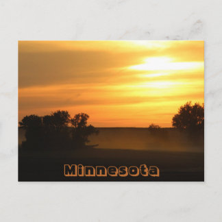 Cartão Postal do Pôr do Sol em Minnesota