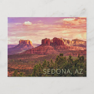 Cartão Postal do Pôr do Sol em Sedona Arizona