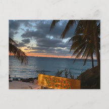 Cartão postal do pôr do sol no Chichi's'n Charlie'