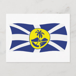 Cartão Postal do Poste de Bandeira da Ilha Lord Ho