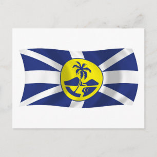 Cartão Postal do Poste de Bandeira da Ilha Lord Ho