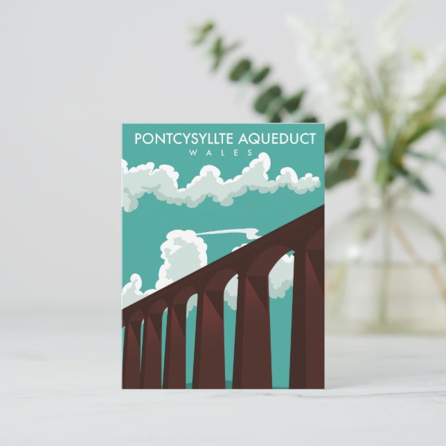 Cartão postal do poster de viagens Leaderfoot Viad (Em pé/Frente)