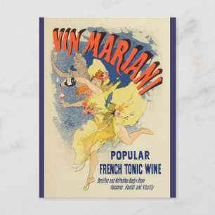 Cartão postal do poster vintage Belle Epoque fran