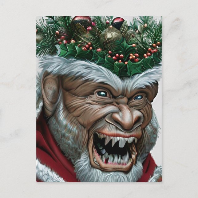 Cartão postal do Quebra-cabeça Krampus Christmas (Frente)