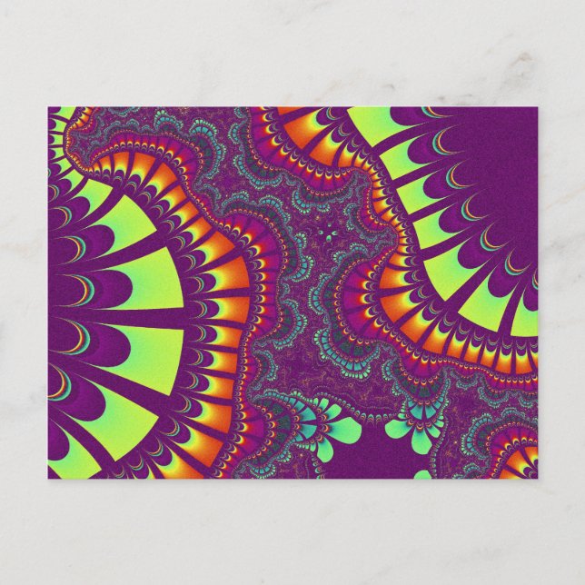 Cartão postal do Remix do Arco-íris Roxo Personali (Frente)