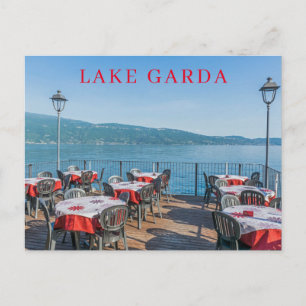 Cartão postal do restaurante Lake Garda ao lado do
