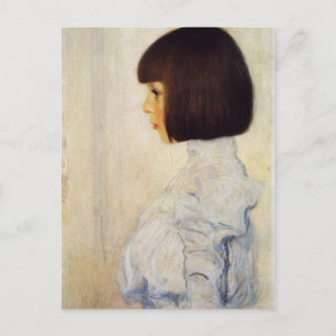 Cartão postal do retrato de Helene Klimt por Gusta