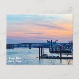 Cartão postal do rio Illinois